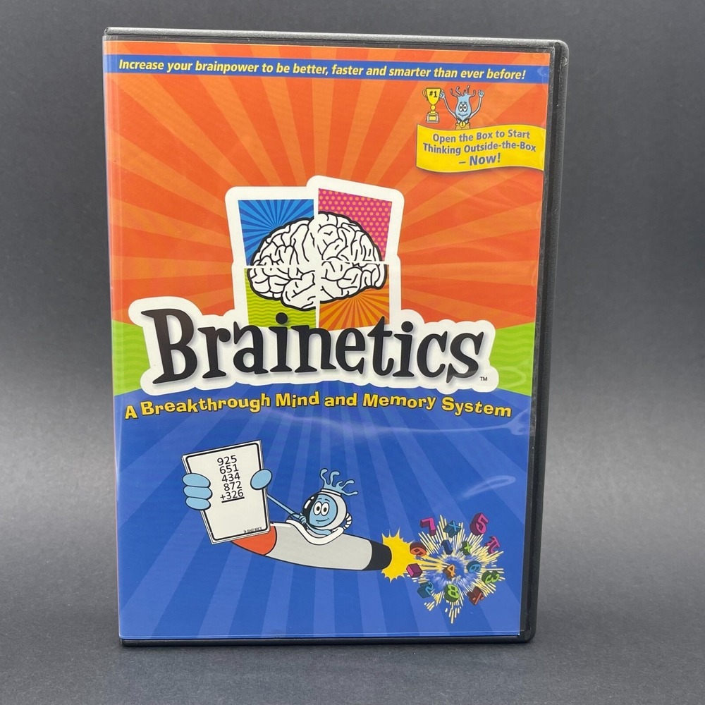 BRAINETICS A Breakthrough Mind and Memory System 5 DVD Set 2008 Excellent